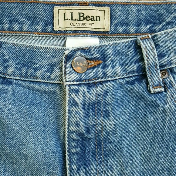 L.L.Bean Classic Fit Jeans Men's 34x32 Denim 100% - Picture 3 of 6